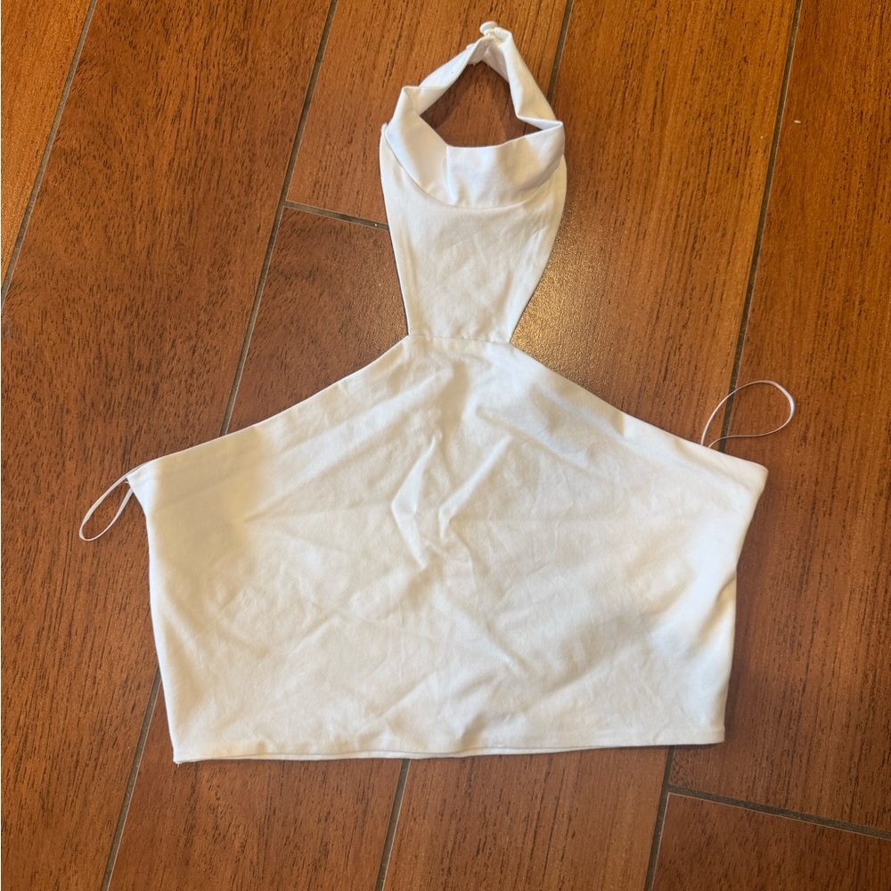 Superdown white Halter Neck Top